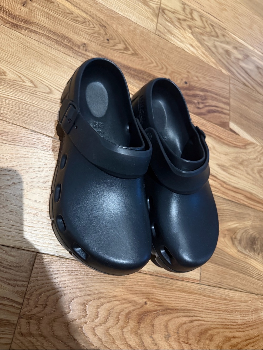 New Birkenstock Birki Air 2.0 Black Clogs EU 42 Women’s 11 Men’s 9 (No Box)